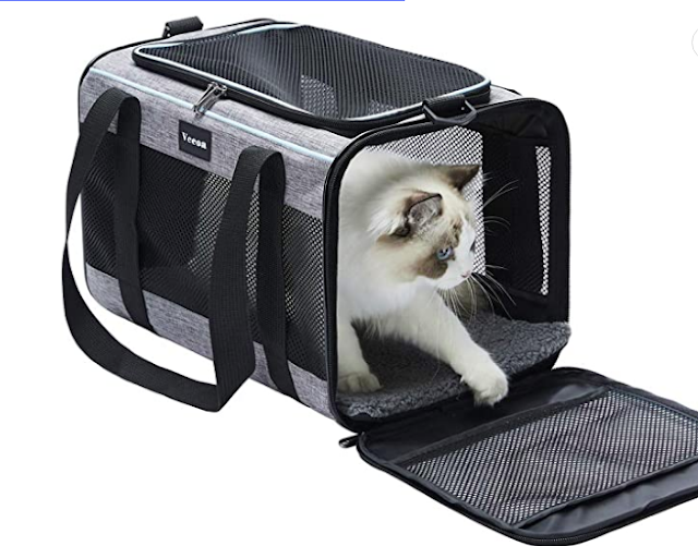 Travel with Ease and Comfort with Vceoa Soft-Sided Pet Carrier for Cats: