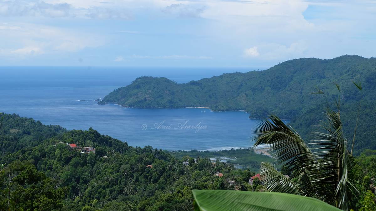 teluk Bowele dari ketinggian