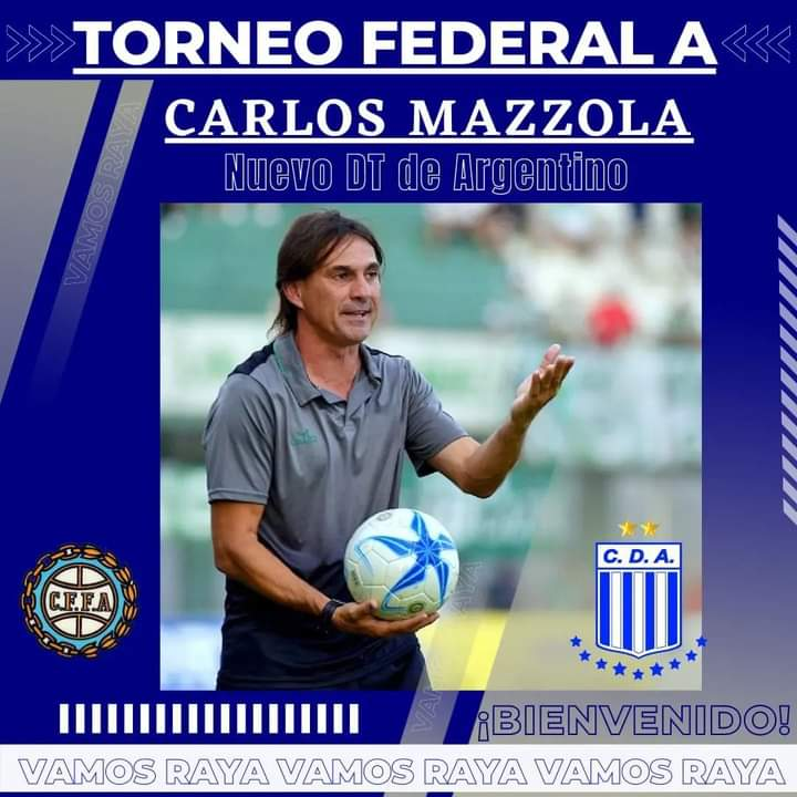 Mazzola es el nuevo Técnico del Club Deportivo Argentino