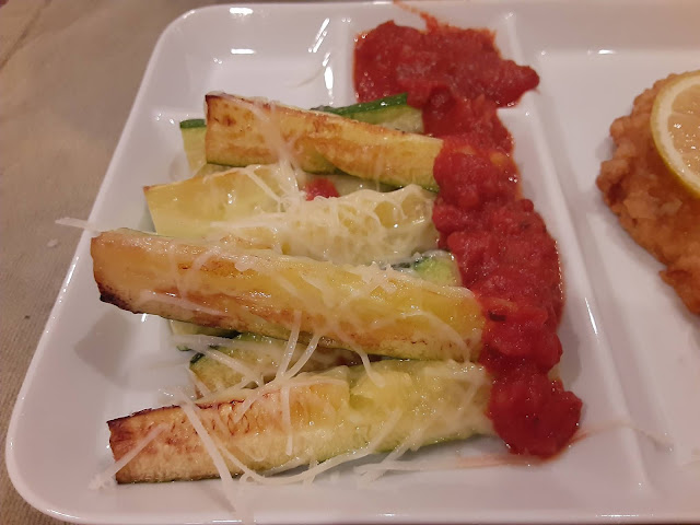 Air Fryer Zucchini with Marinara Sauce