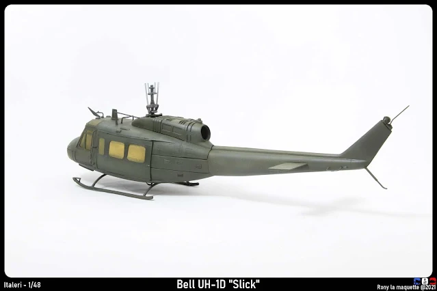 Peinture du Bell UH-1D d'Italeri au1/48.