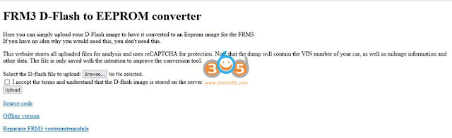 convert frm3 d-flash to eeprom