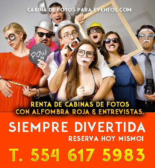 Renta de Cabina de Fotos para Eventos de XV años