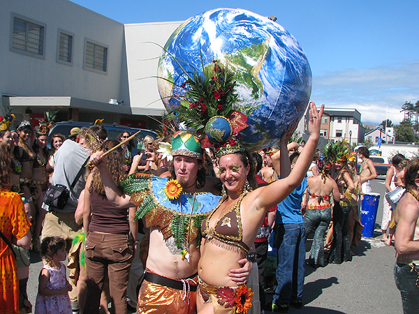 Jesse Leading the Samba Parade