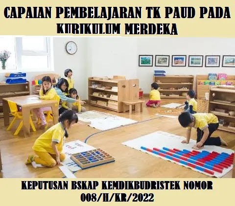 Capaian Pembelajaran TK PAUD Pada Kurikulum Merdeka (Kurikulum Prototipe / Kurikulum Sekolah Penggerak)
