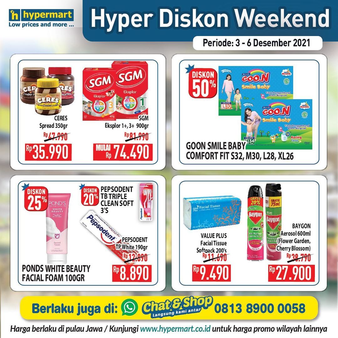 Katalog Promosi Hypermart Weekend Periode 03 - 06 Desember 2021