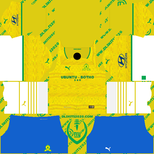 Mamelodi Sundowns F.C. Kit 2021-2022 By Puma - Kit Dream League Soccer 2019 (Home)