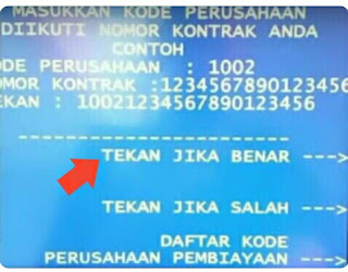 Masukan Kode FIF dan Nomor Kontrak