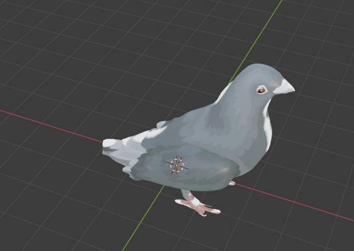 Bird Pigeon free 3d models blender obj fbx low poly
