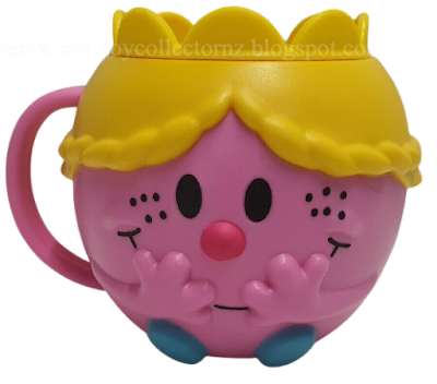 McDonalds Little Miss Happy Meal Toy 2021 Australia and New Zealand Little Miss Princess Cup Out of Packet Closeup