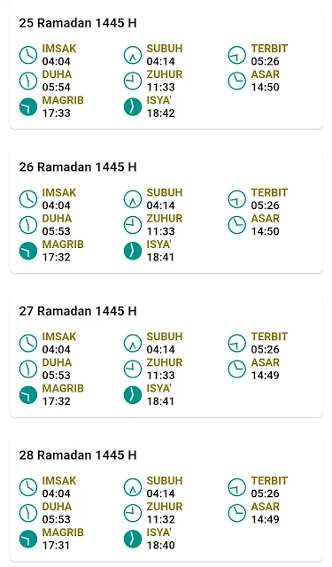 Jadwal Imsakiyah Ramadan 1445 H/2024 M Kabupaten Sampang Provinsi Jawa Timur