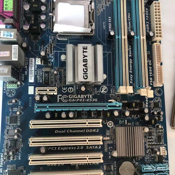 [ h.u_168shop ] 【Geek】（มีสินค้า）GIGABYTE GA-P43-ES3G Desktop Motherboard P43 Socket LGA 775 For Core 2 Pentium D DDR2 16G ATX Original U