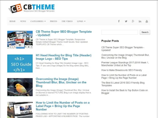 CB Theme: Seo Friendly Blogger Template