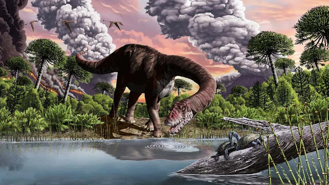 Bajas temperaturas volcánicas provocó el florecimiento de los dinosaurios