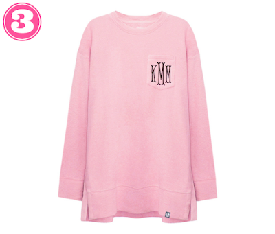 Monogrammed Coastal Crewneck