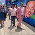 Alcalde de SPM Rafa  Ortíz visita algunas obras con los comunicadores de esta ciudad 