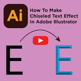 How To Make A Chiseled Text Effect In Adobe Illustrator_ Adobe Illustrator Tutorials For Beginners