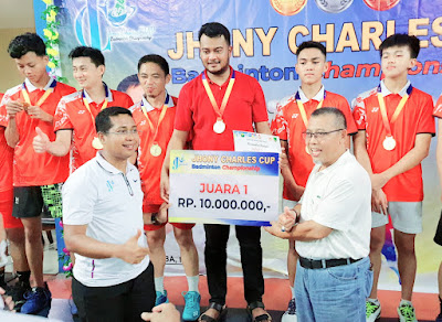 Jhony Charles CUP Badminton Championship Resmi Ditutup, Kecamatan Bangko Unggul Sebagai Juara