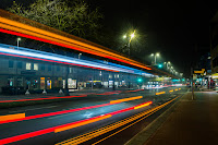 Citylights Nachtfotografie Langzeitbelichtung ICM Mehrfachbelichtung Zoomeffekt Olaf Kerber