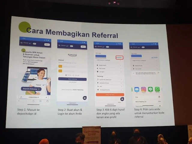 Cara Membagikan Kode referal Komunal DepositoBPR