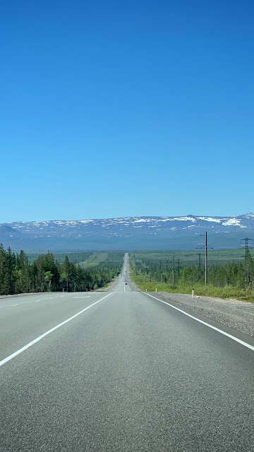 Wallpaper for computer Long road, backdrop, landscape