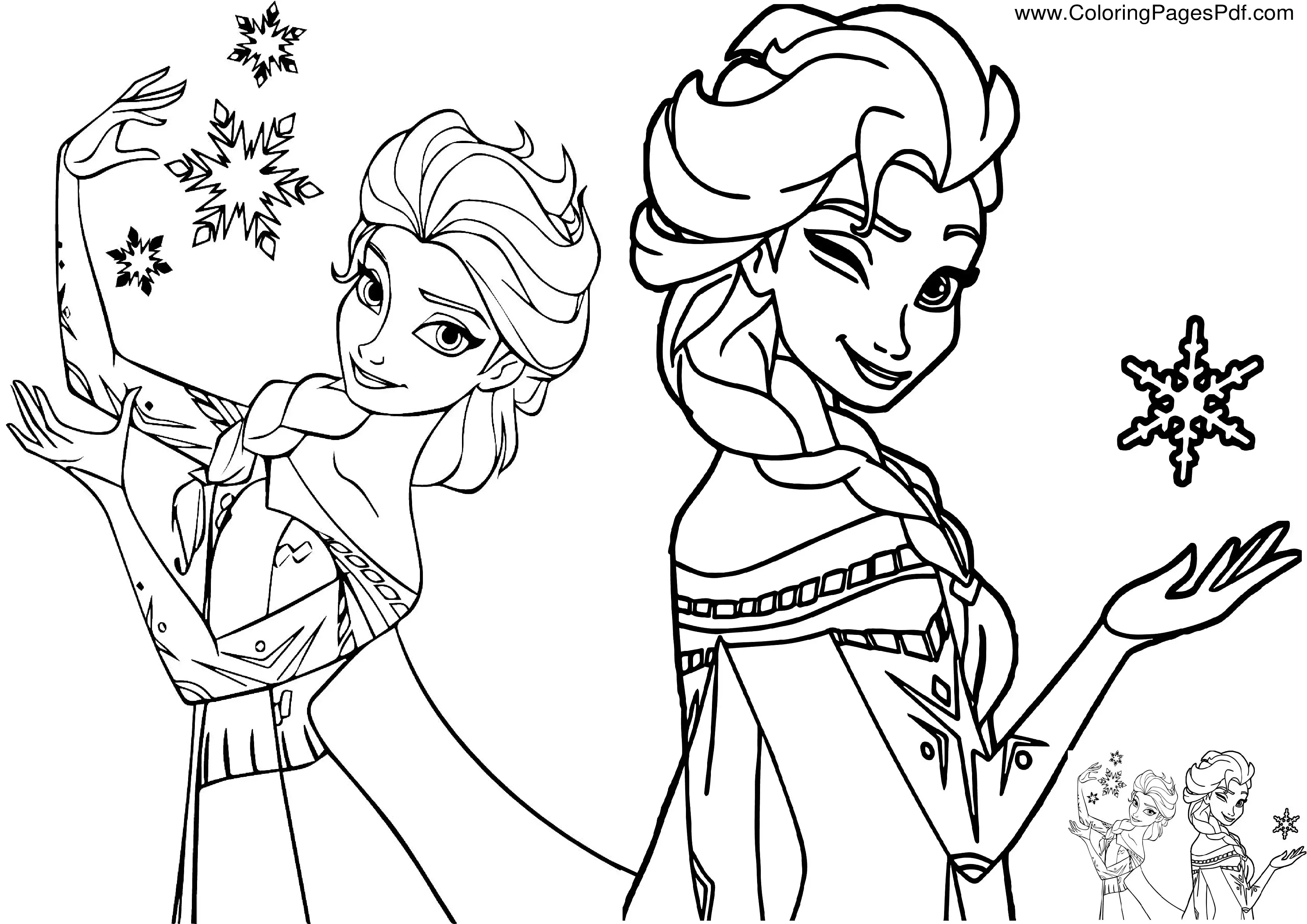 Elsa coloring pages