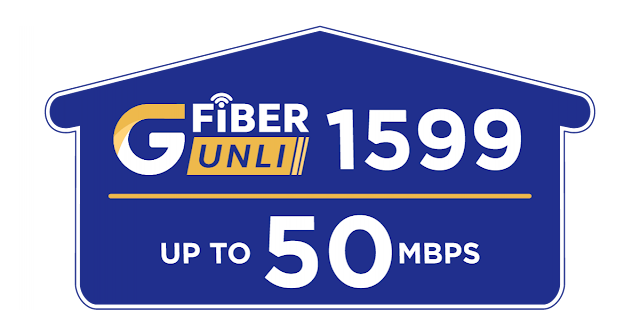 Globe Newest GFiber 1599 for 50MBPS