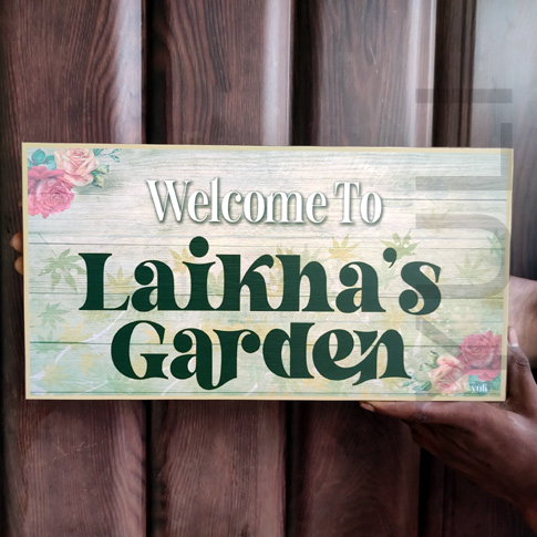 Shop custom wood plaques sign for your Garden Decor online in Port Harcourt, Nigeria