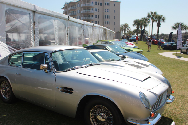 This 1970 Aston Martin DB6 MK 2 Vantage is just one in the line up of many outstanding RM Sotheby’s auction cars parked on the lawn at the Ritz-Carlton.