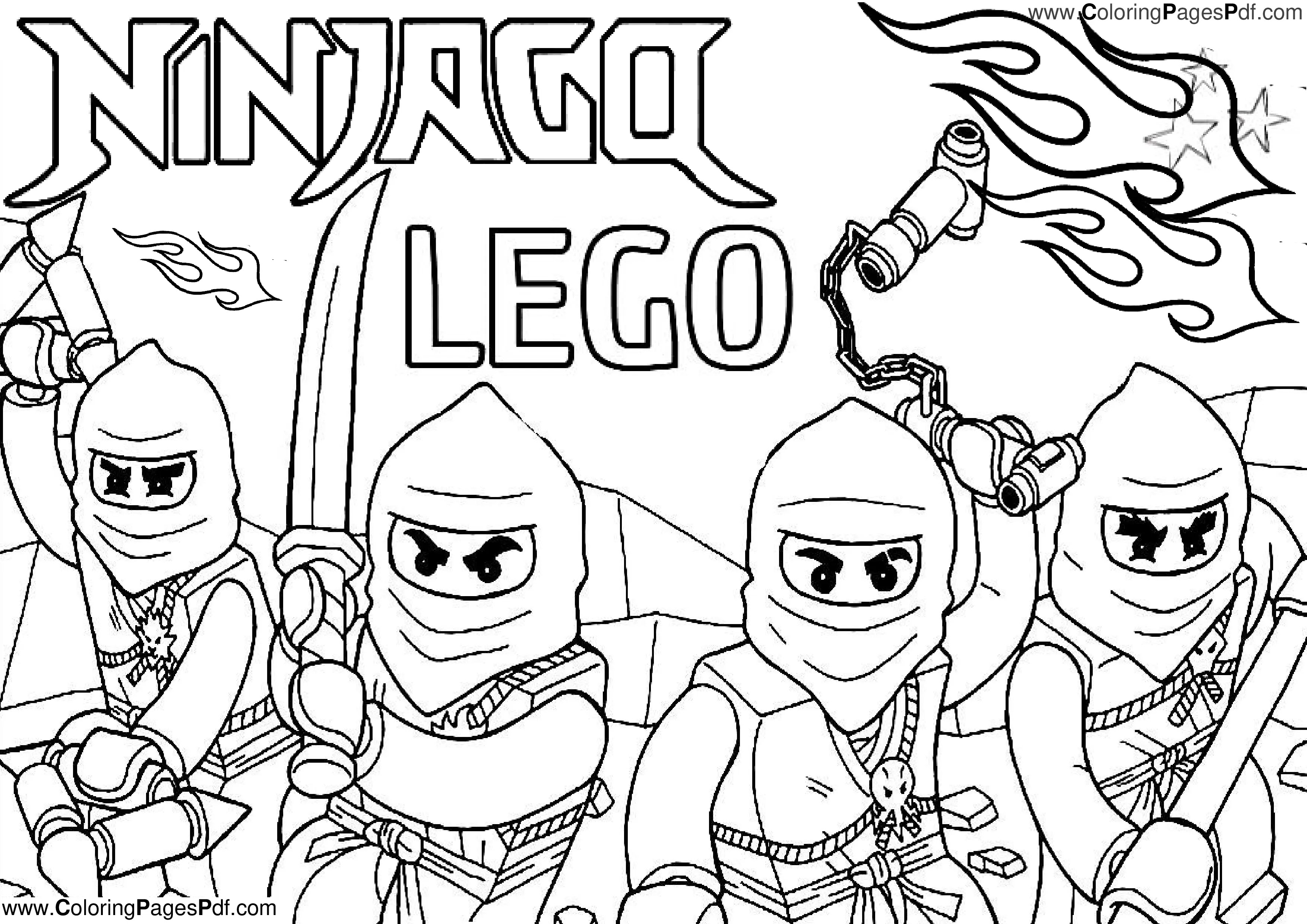 Ninjago coloring pages S11