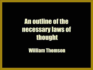 An outline of the necessary laws of thought