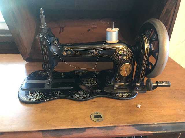 1881 Singer Model 12 Mother of Pearl