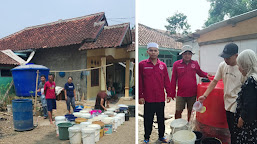 Pemuda Muslim Cianjur Salurkan Bantuan Air Bersih Kepada Warga Terdampak Kekeringan