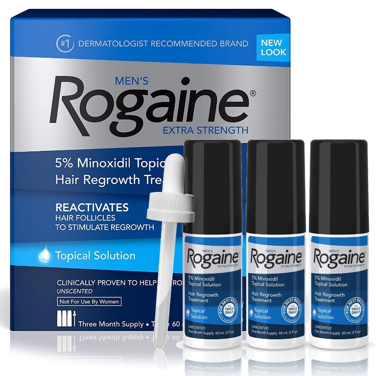 Minoxidil (rogaine) là loại thuốc duy nhất được FDA chấp nhận cho điều trị rụng tóc ở cả nam và nữ