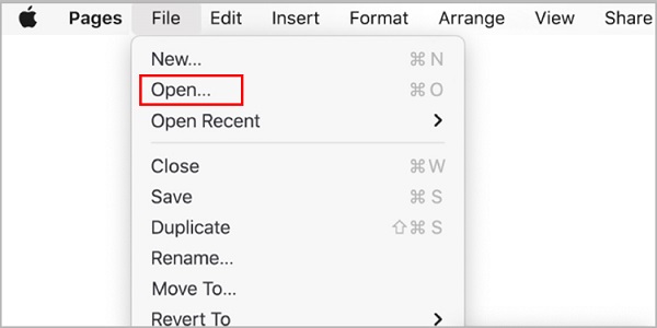 برنامج Pages لفتح ملفات Docx لمستخدمي Mac و iPhone