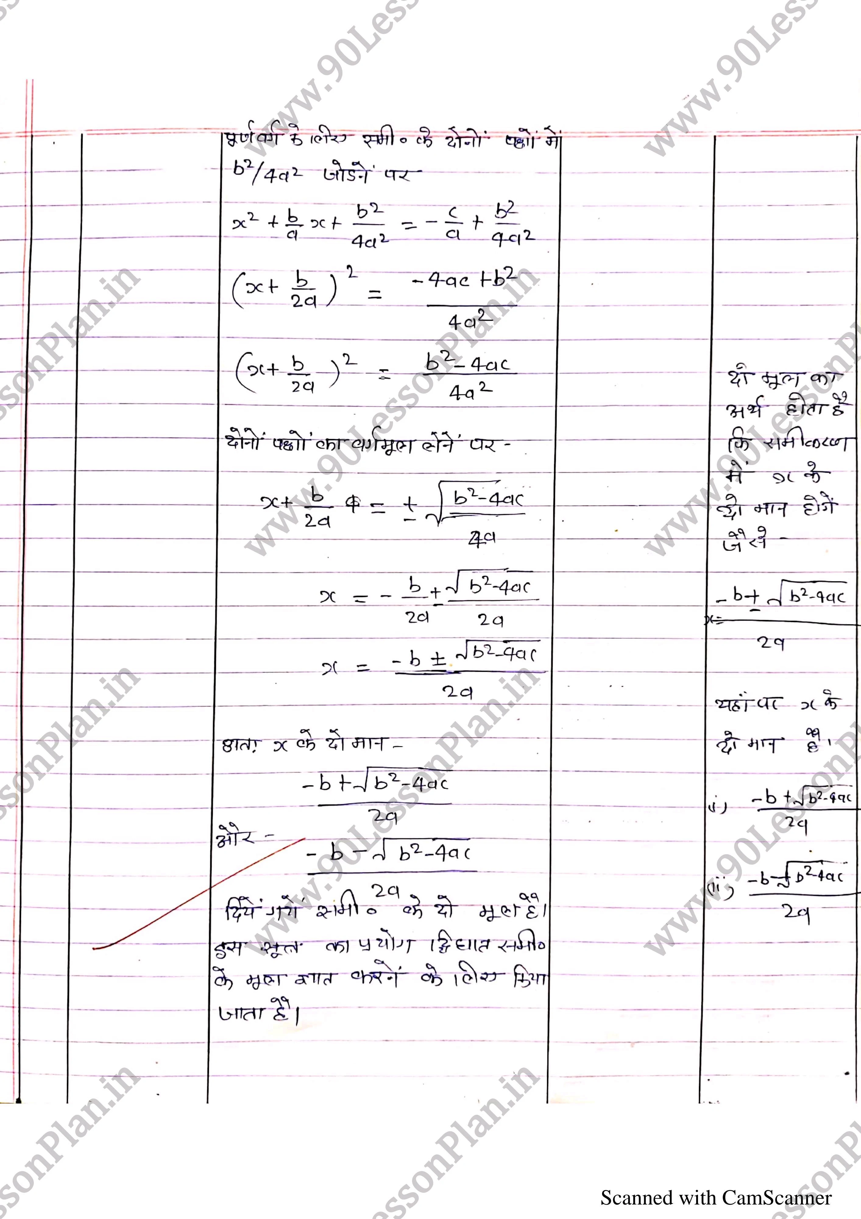 Mathematics Lesson Plan on Quadratic equation in Hindi | गणित पाठ योजना द्विधात समीकरण हिंदी में