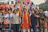 डॉ.अतुल जैन योगी आदित्यनाथ के रोड शो में हुए शामिल 