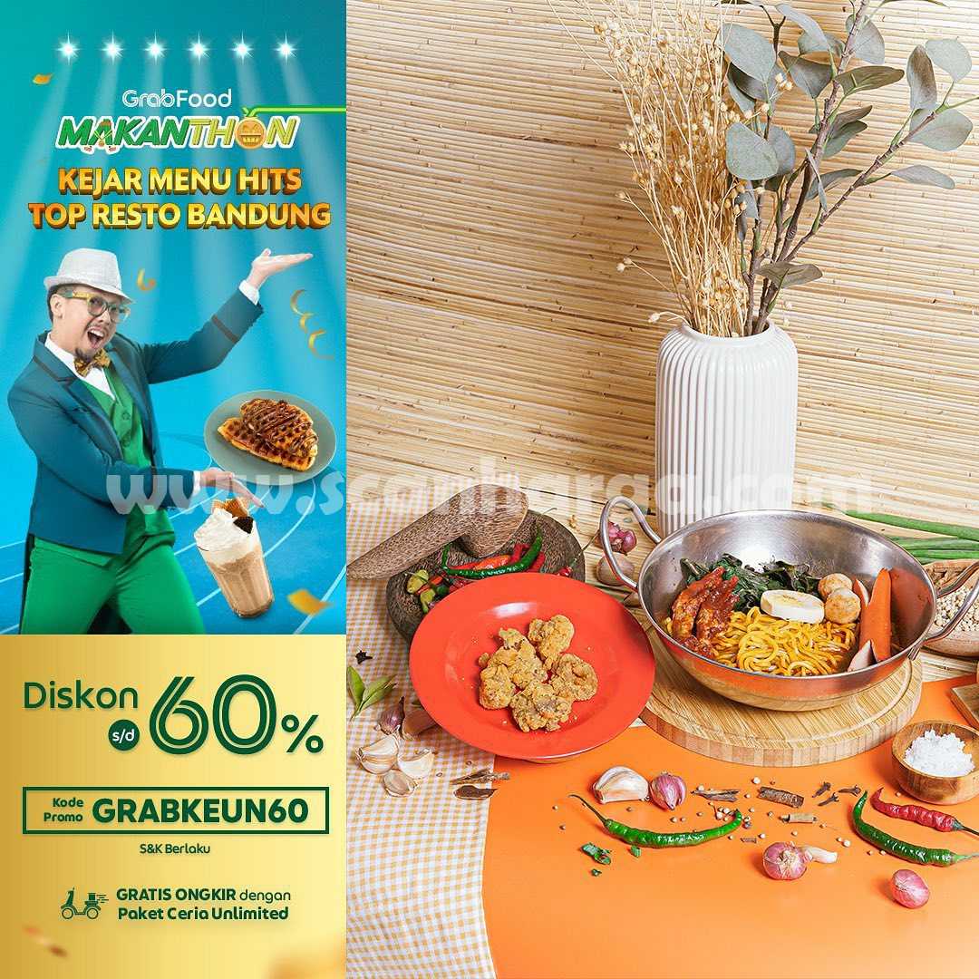 Promo MIE MERAPI GRABFOOD MAKANTHON DISKON hingga 60%