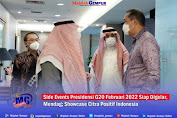Side Events Presidensi G20 Februari 2022 Siap Digelar, Mendag: Showcase Citra Positif Indonesia 