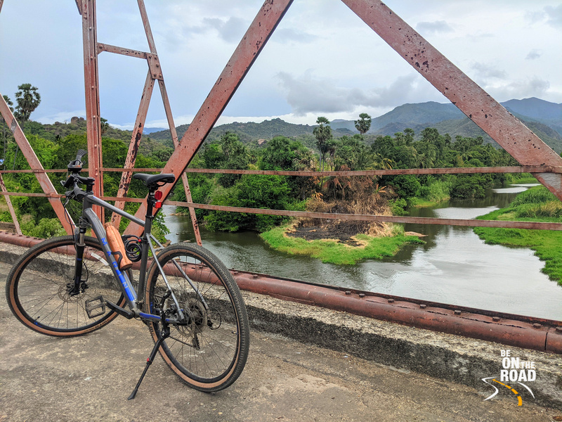 A cycle break over Papanasam;s Thamirabharani river iron bridge