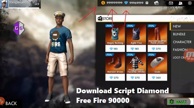 Download Script Diamond Free Fire 90000