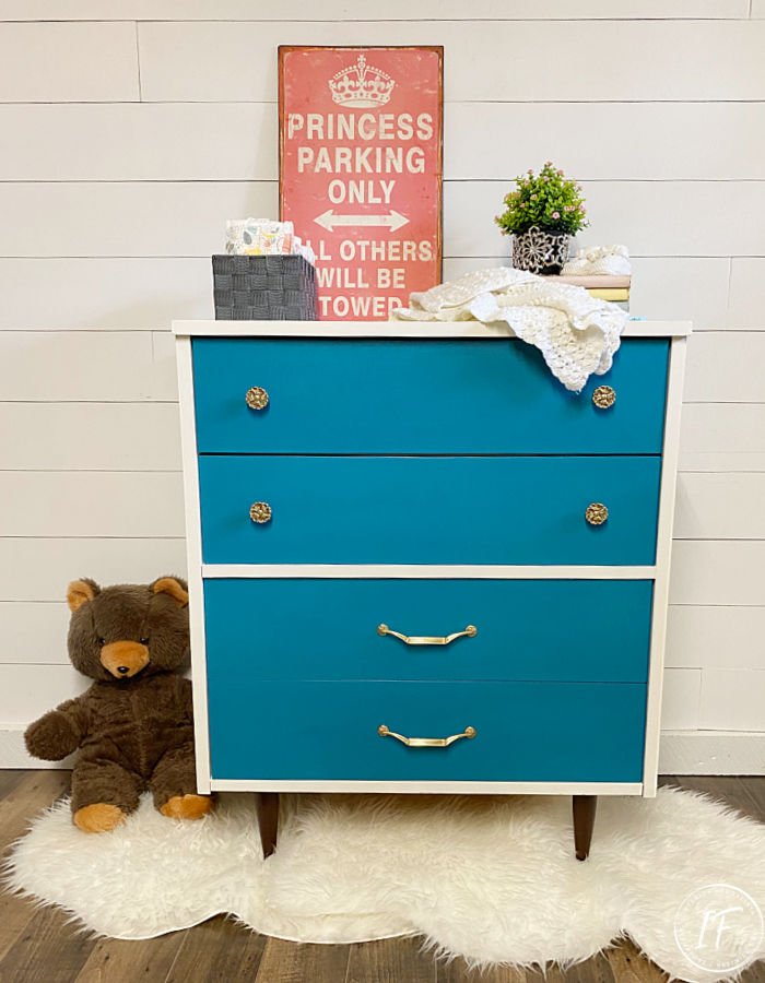 Second-hand Dresser To Chic Baby Change Table is the eleventh most popular project post of 2021 at Interior Frugalista.