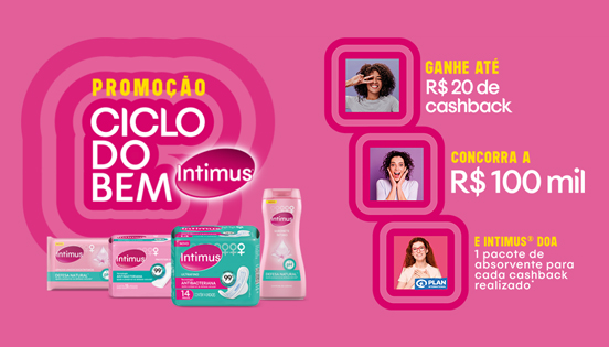 Experimente Grátis Promoção Ciclo do Bem Intimus