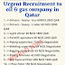 Urgent Recruitment to oil & gas company in Qatar 