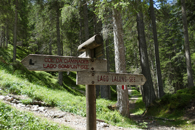 sentiero dei laghi Tru di Lec in Alta Badia