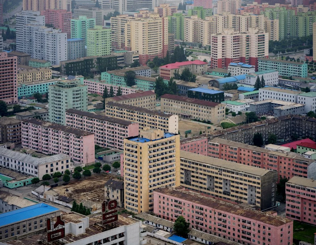 жилой микрорайон в Пхеньяне