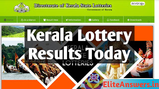 Kerala Lottery Result Today. Today's Kerala Lottery Results are released, you can check the official lottery result from here. Kerala Lottery result today | கேரளா லாட்டரி ரிசல்ட் are available to all public, and you can go through the given list of lotteries.