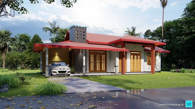 Single story 4 Bed room House Design @ Kurunegala - House Design Sri Lanka - www.homeideas.lk