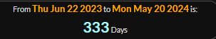 333 days