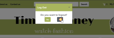 customer will get a logout option